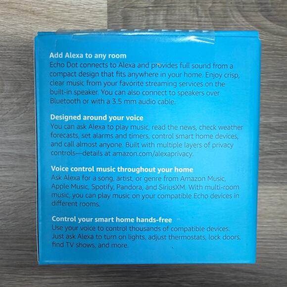 Sealed, Amazon Echo Dot 3rd Generation, Voice Control, Smart Speaker - Picture 2 of 6